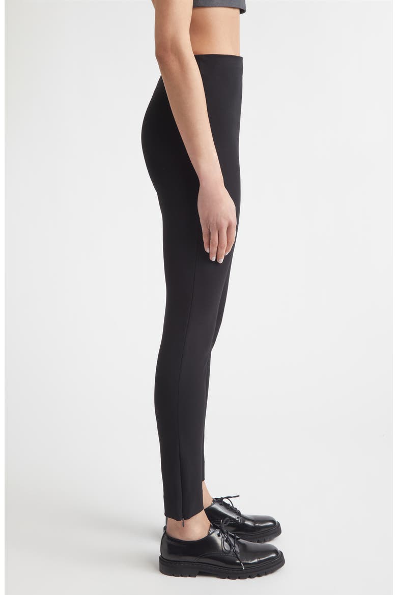 Invisible Zip Leggings, Alternate, color, BLACK