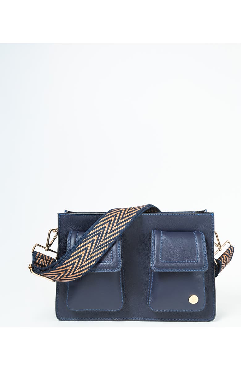 EVA INNOCENTI Mini Keley Crossbody Bag, Main, color, Navy Blue