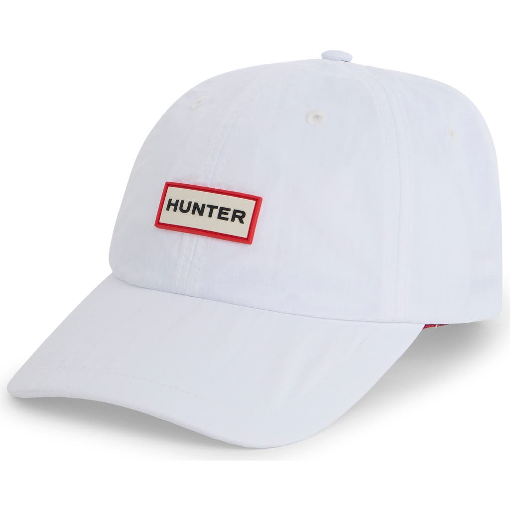 Hunter Ponytail Baseball Cap In White