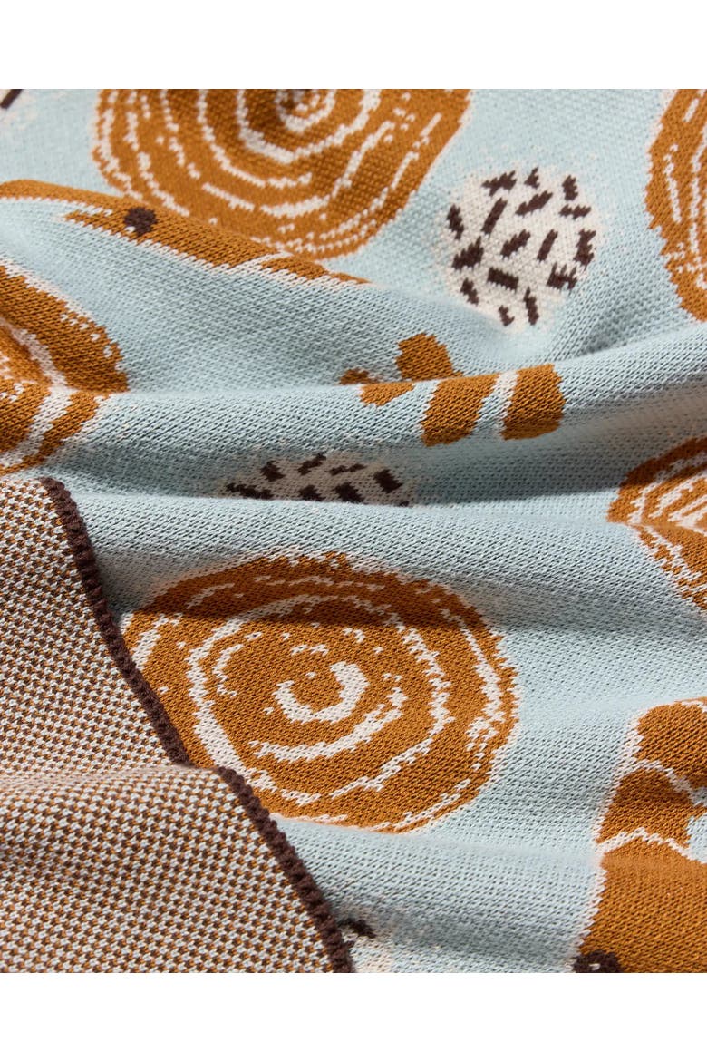 Le Bouquet Knit Throw Blanket, Alternate, color, Cocktail Hour