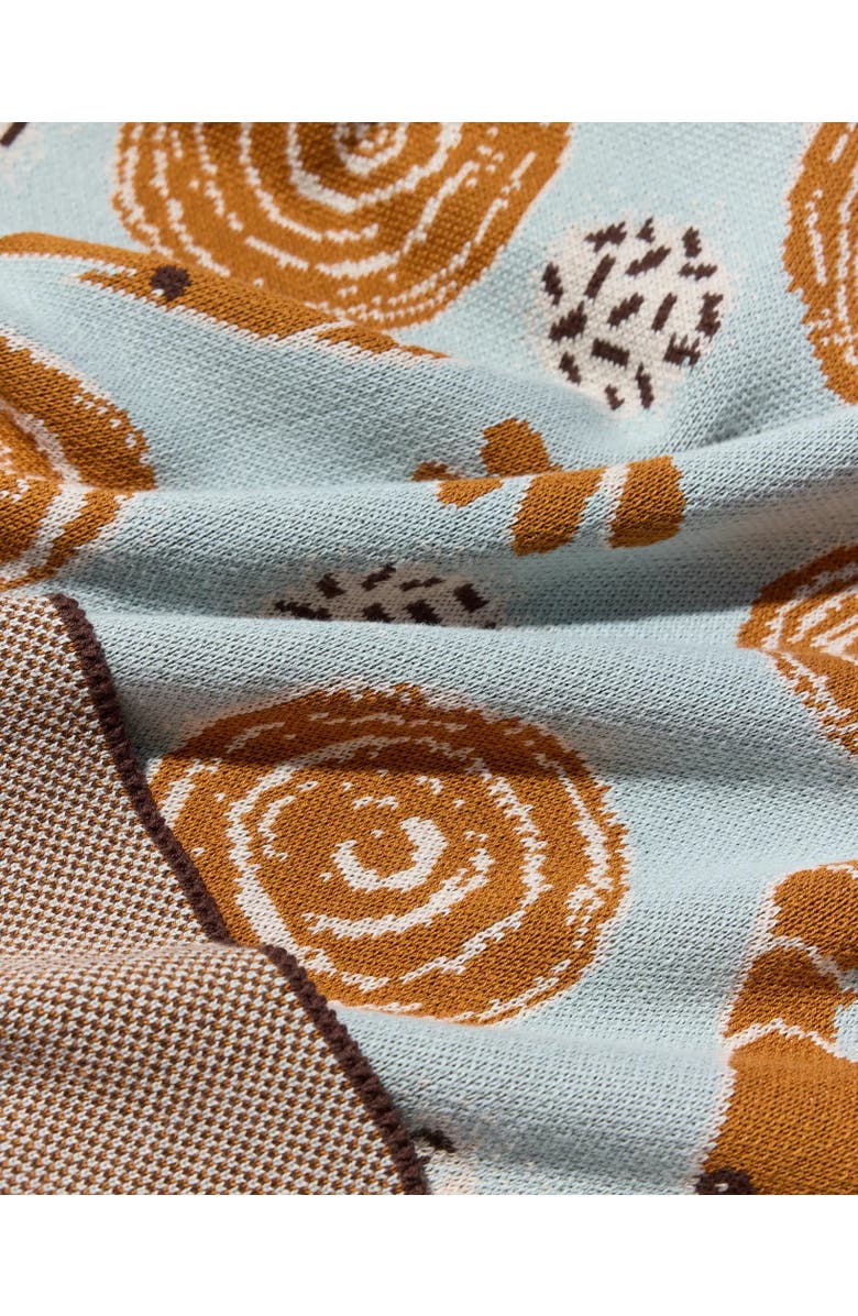 Biquette Le Bouquet Knit Throw Blanket, Alternate, color, Cocktail Hour