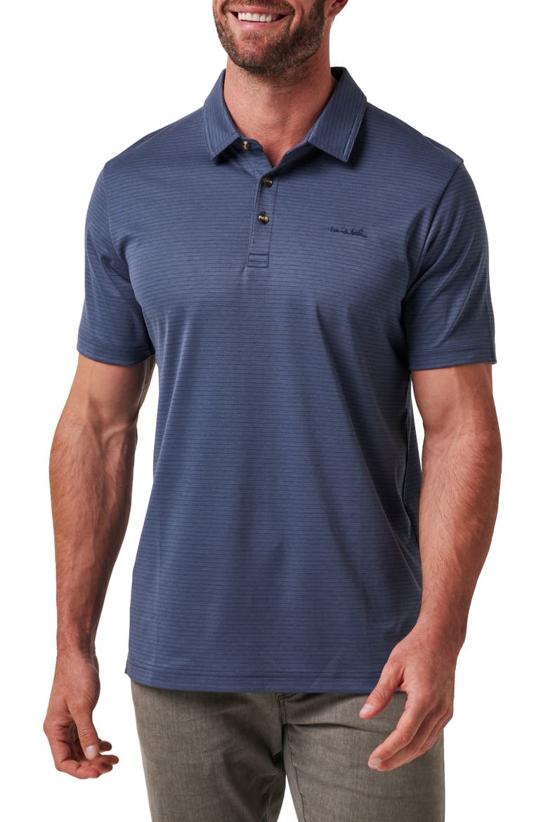 The Zinna 2.0 Polo Shirt, Main, color, VINTAGE INDIGO/ MOOD INDIGO
