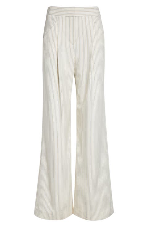 Rimini Wide Leg Pinstripe Pants
