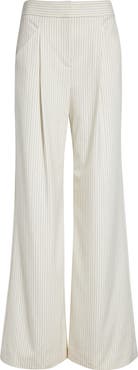Veronica Beard Rimini Wide Leg Pinstripe Pants