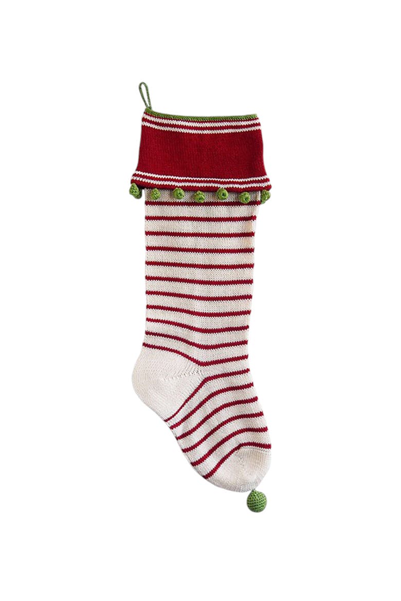Thin Stripe Stocking, Main, color, Ivory