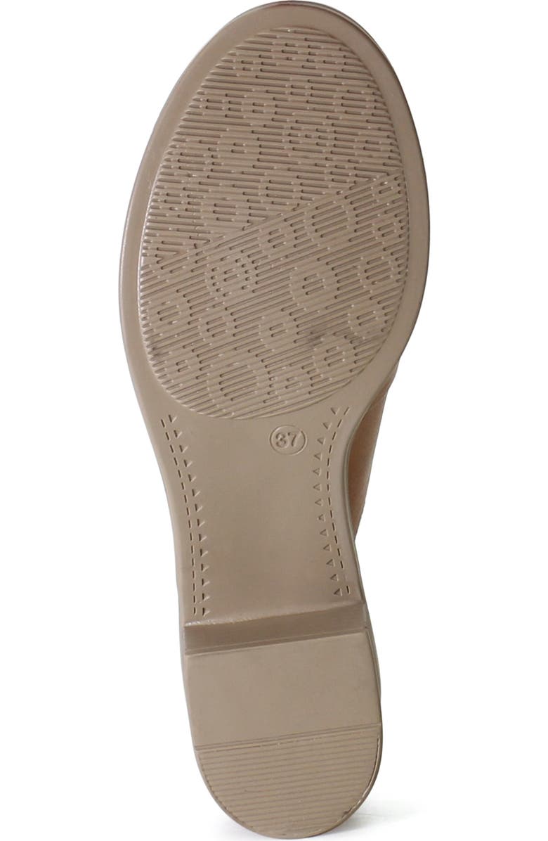 Diba True KNOW HOW Leather Slip On Heeled Sandal, Alternate, color, Coconut