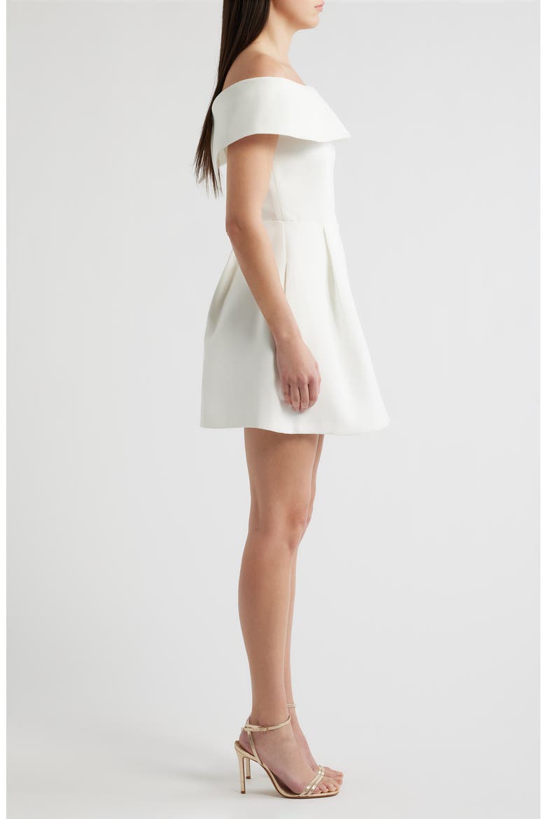 Erin Off the Shoulder Minidress, Alternate, color, WHITE