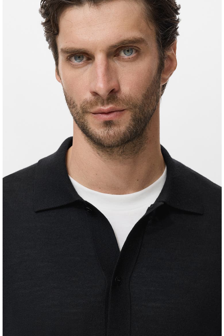 Wool Cardigan, Alternate, color, BLACK