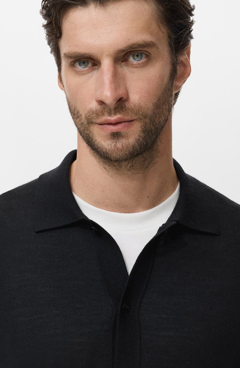 MANGO Wool Cardigan, Alternate, color, Black