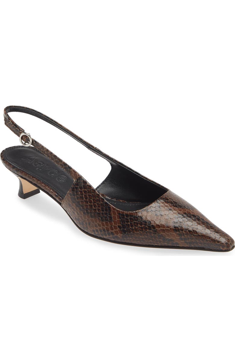 aeyde Catrina Pointed Toe Pump, Main, color, Moka