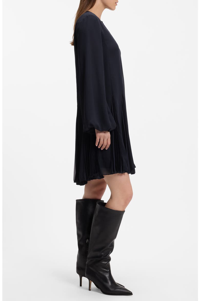 Donottati Long Sleeve A-Line Dress, Alternate, color, SKY CAPTAIN