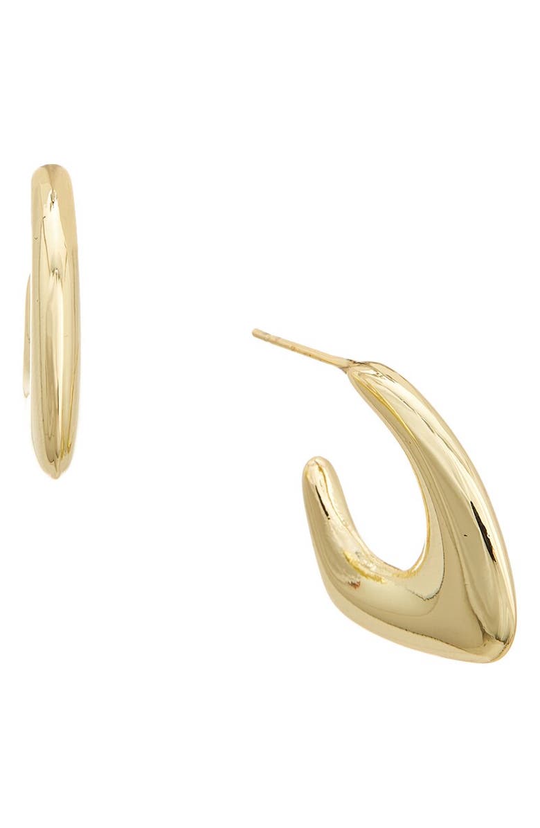 Juvell Geometric Hoop Earrings, Main, color, Yellow