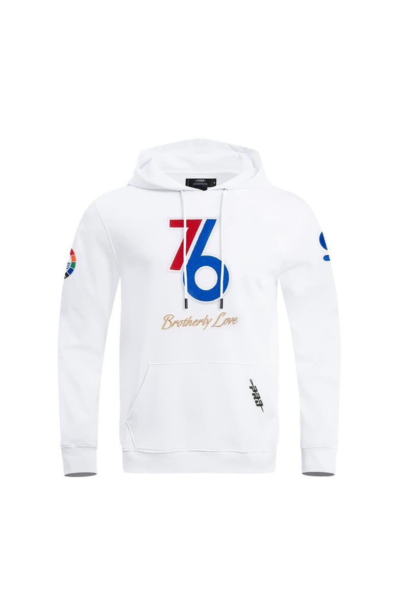 PRO STANDARD Men's Pro Standard White Philadelphia 76ers 2024/25 City Edition Pullover Hoodie, Alternate, color, 