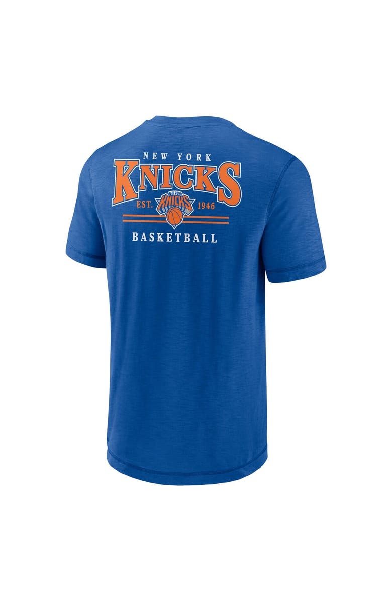FANATICS Men's Fanatics  Royal New York Knicks Slub Team T-Shirt, Alternate, color, 