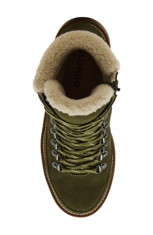 Blondo Natasia Faux Shearling Cuff Waterproof Boot In Animal Print