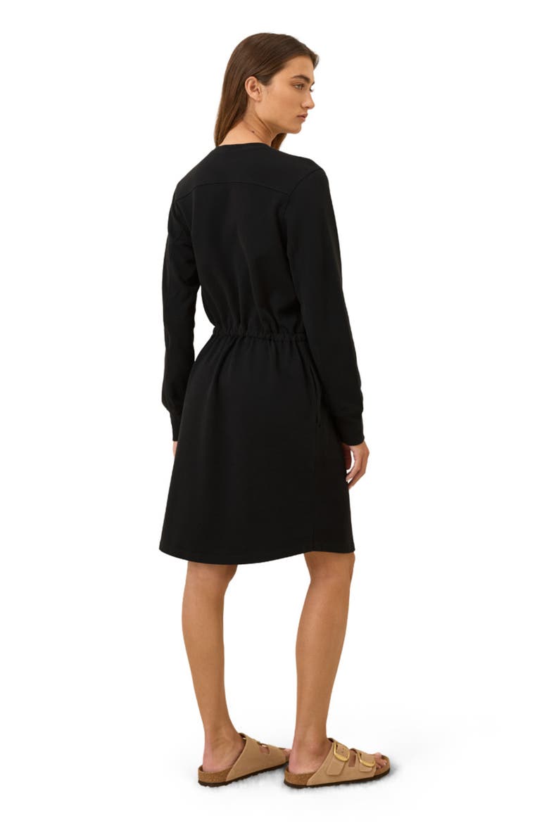 Organic Cotton CloudKnit Sweatshirt Dress, Alternate, color, Black