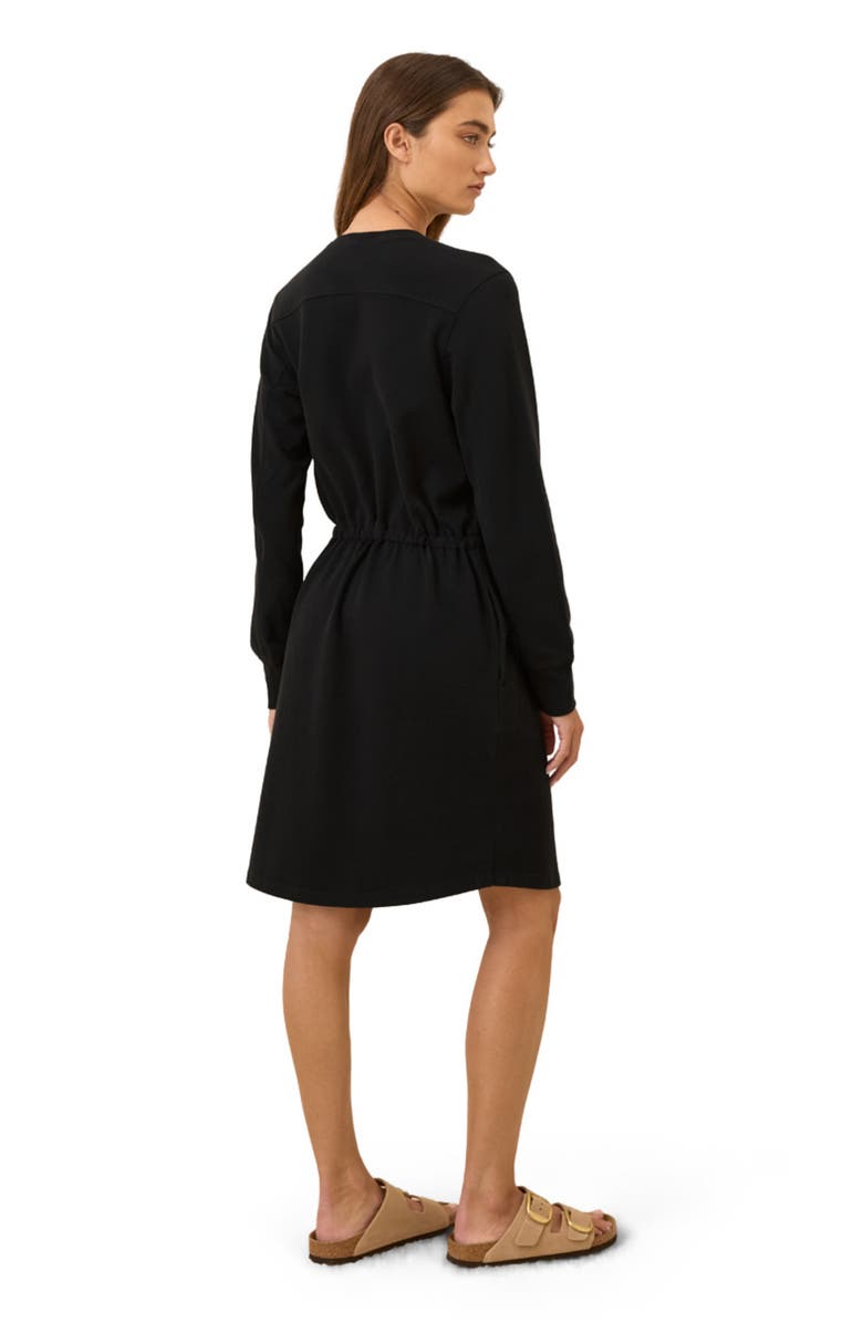 Pact Organic Cotton CloudKnit Sweatshirt Dress, Alternate, color, Black