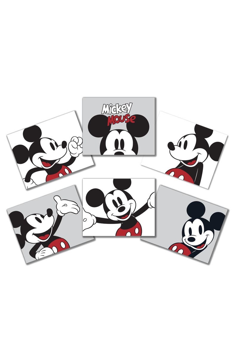 Lambs & Ivy Disney Baby Mickey Mouse Unframed Nursery/Child Wall Art, Main, color, Multicolor