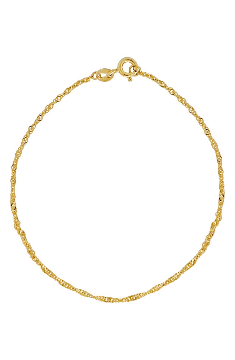 Bony Levy 14K Gold Rope Chain Bracelet, Main, color, 