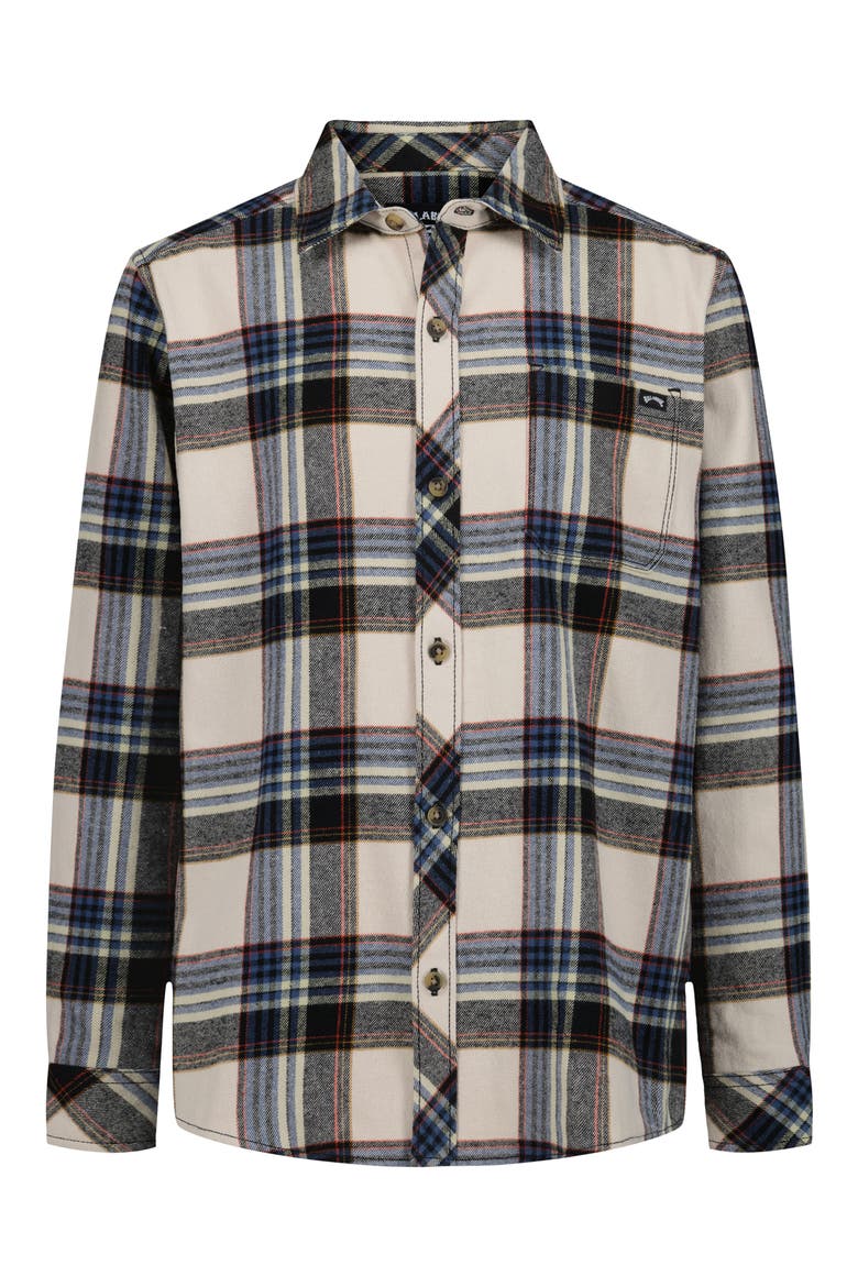 Kids' Flannel Shirt, Main, color, OATMEAL