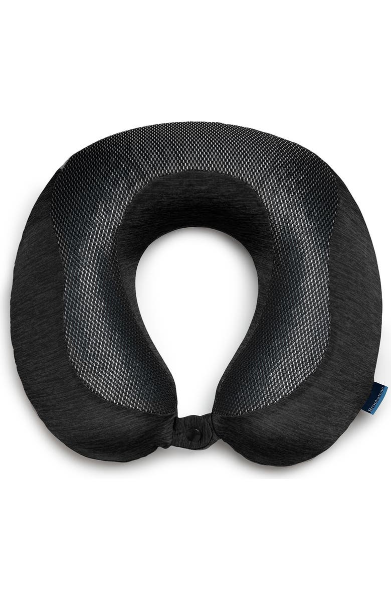 BROOKSTONE Cool Touch Neck Pillow, Main, color, Black