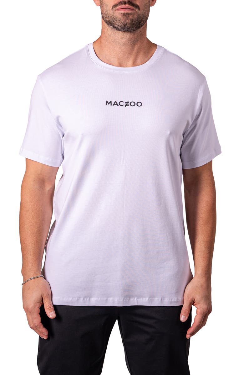 Maceoo Neon Asad Embellished T-Shirt, Main, color, White