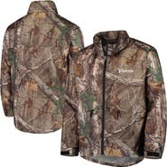 DUNBROOKE Men's Dunbrooke Realtree Camo Minnesota Vikings Circle Sportsman Waterproof Packable Full-Zip Jacket