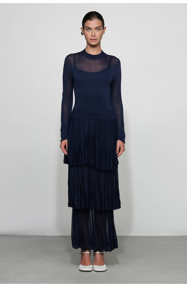 Et Ochs Anslie Knit Midi Dress, Main, color, Midnight