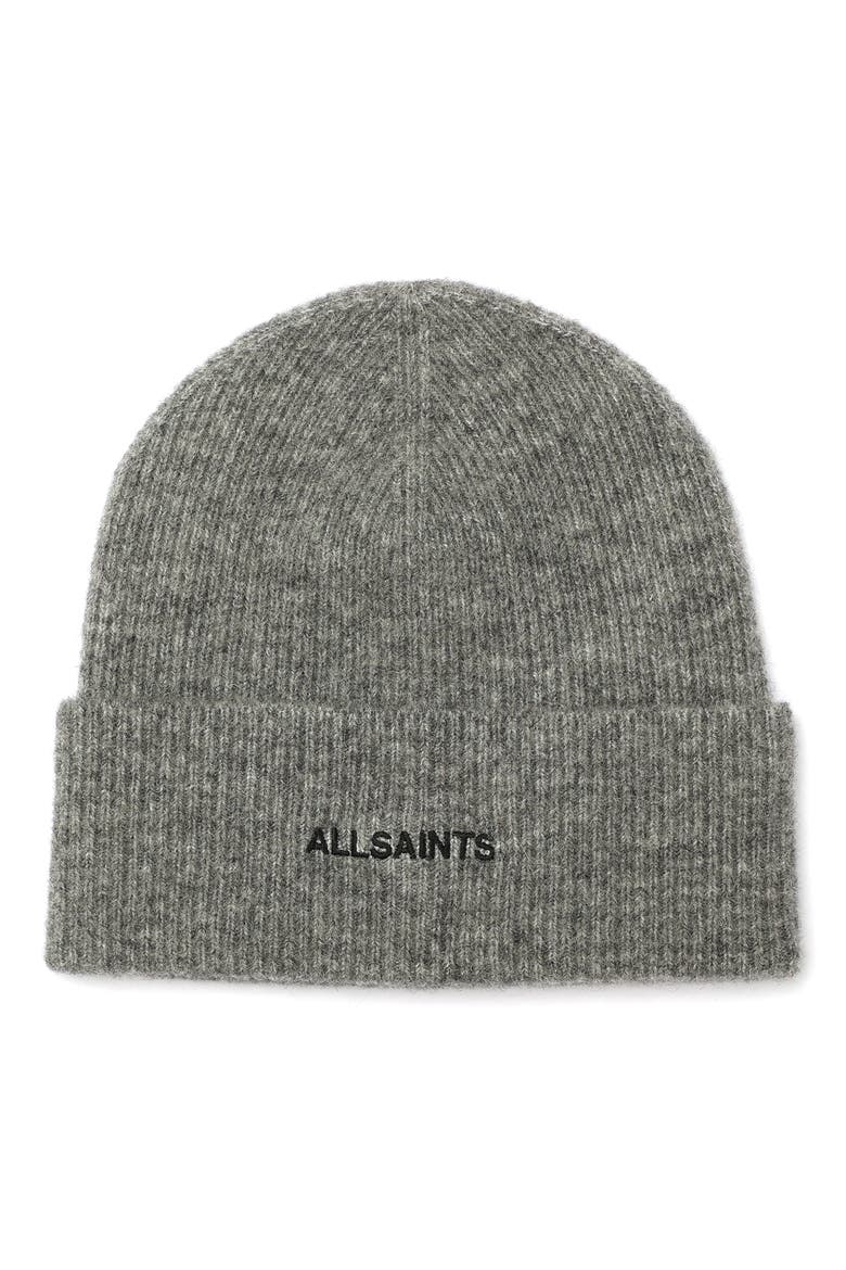 Underground Rib Beanie, Main, color, GREY MARLED