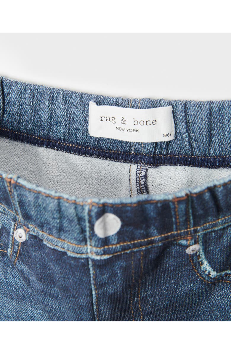 rag & bone Kids' Mini rb Miramar Pull-On Faux Denim Shorts, Alternate, color, Scott