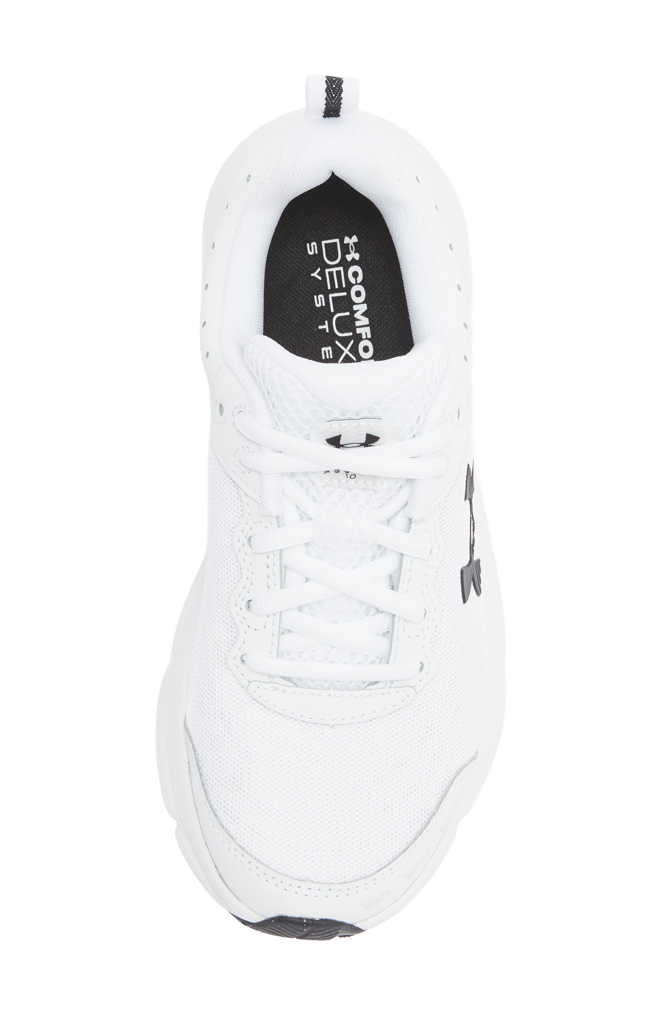 Under Armour Charged Assert 10 Training Shoe, Alternate, color, White/ Black