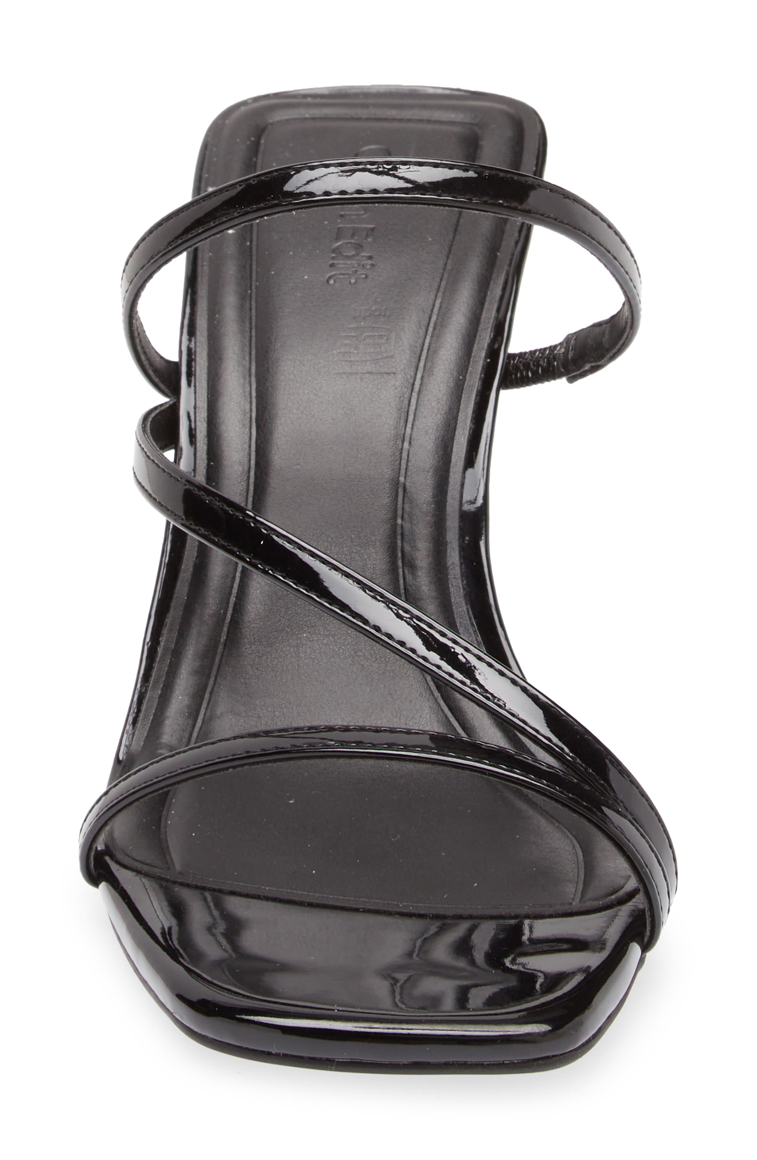 Open Edit Tawney Sandal, Alternate, color, Black Patent