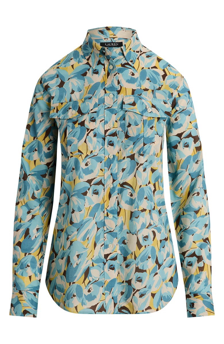 Lauren Ralph Lauren '80s Cotton Voile Button-Up Shirt, Alternate, color,