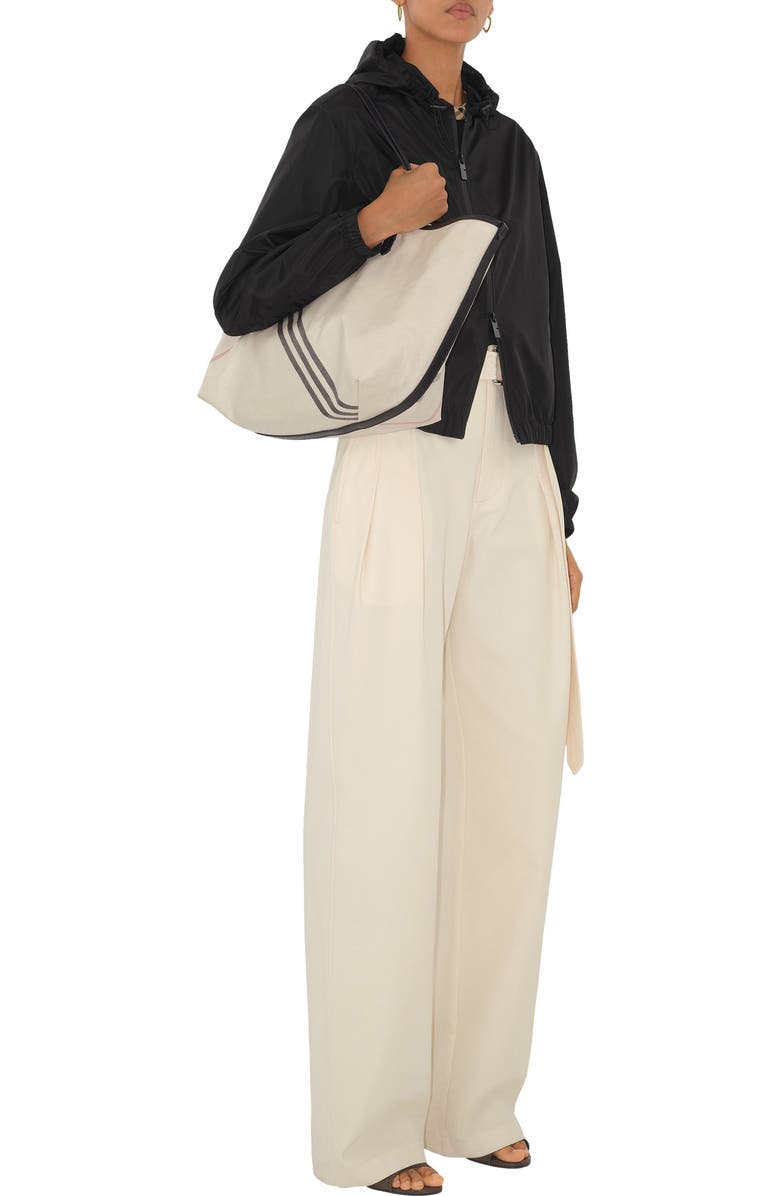 Burberry Medium Highlands Coated Canvas Tote, Alternate, color,