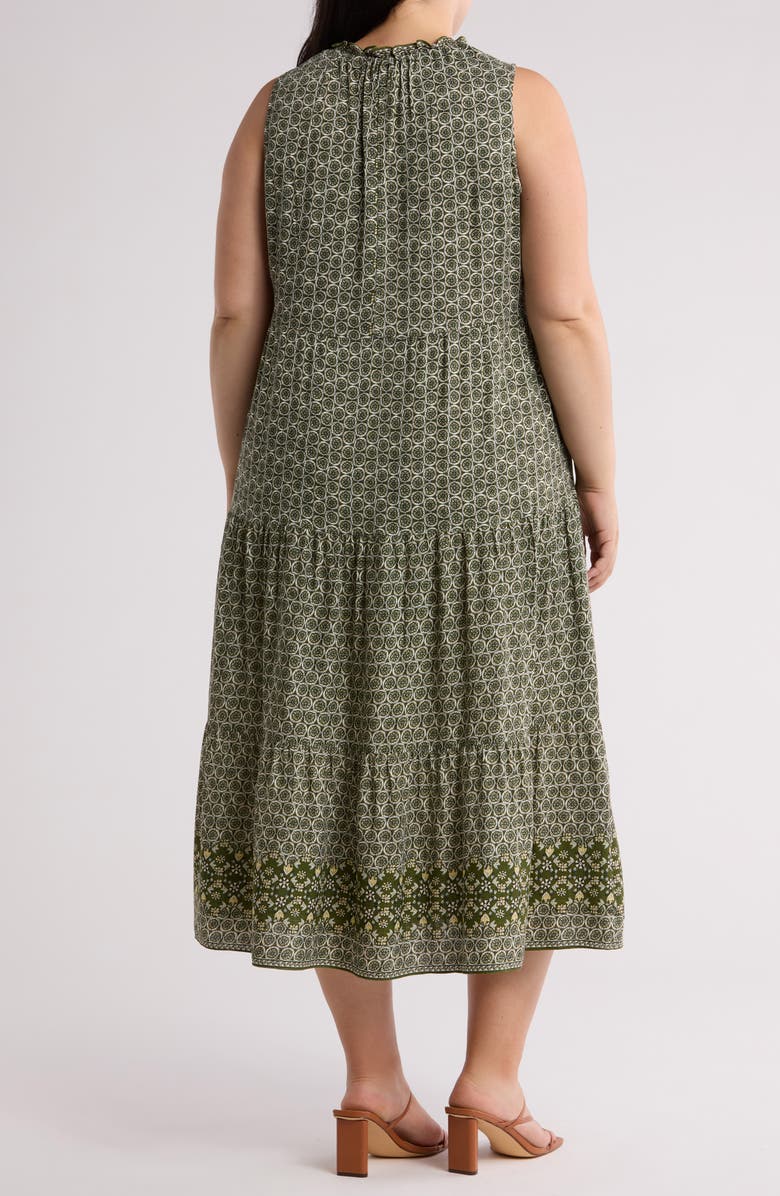 MAX STUDIO Sleeveless Tiered Maxi Dress, Alternate, color,