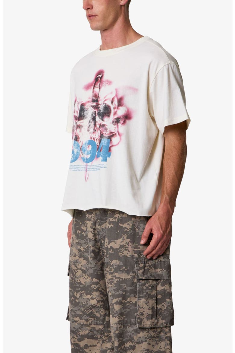 Skull Dagger Cotton Graphic T-Shirt, Alternate, color, WHITE