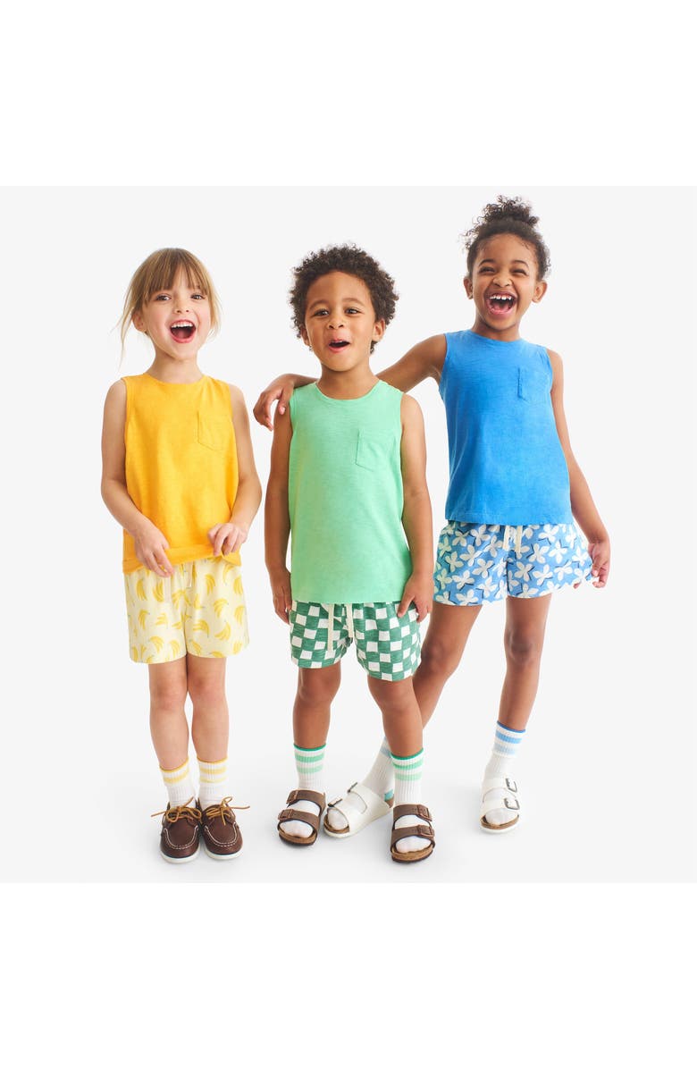Primary Kids Park Short In Prints, Alternate, color, Cornflower