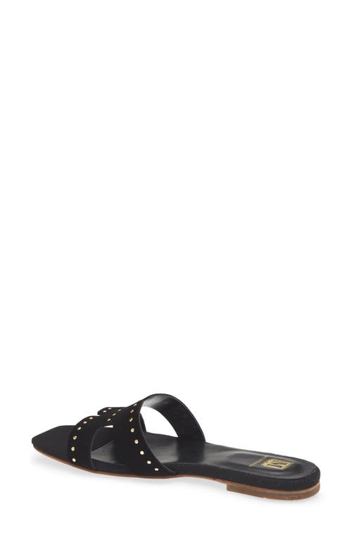Bruno Magli Finale Slide Sandal In Black Suede