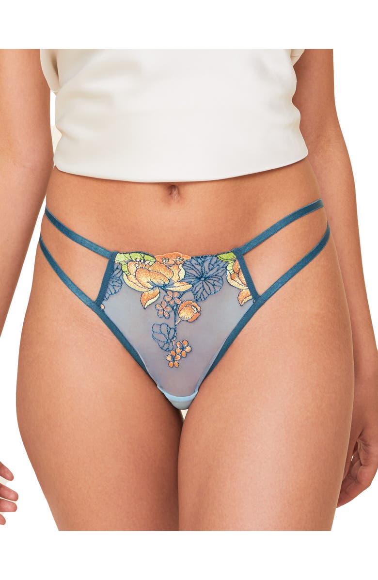 Adore Me Jayda Brazilian Panties, Main, color, Floral Yellow