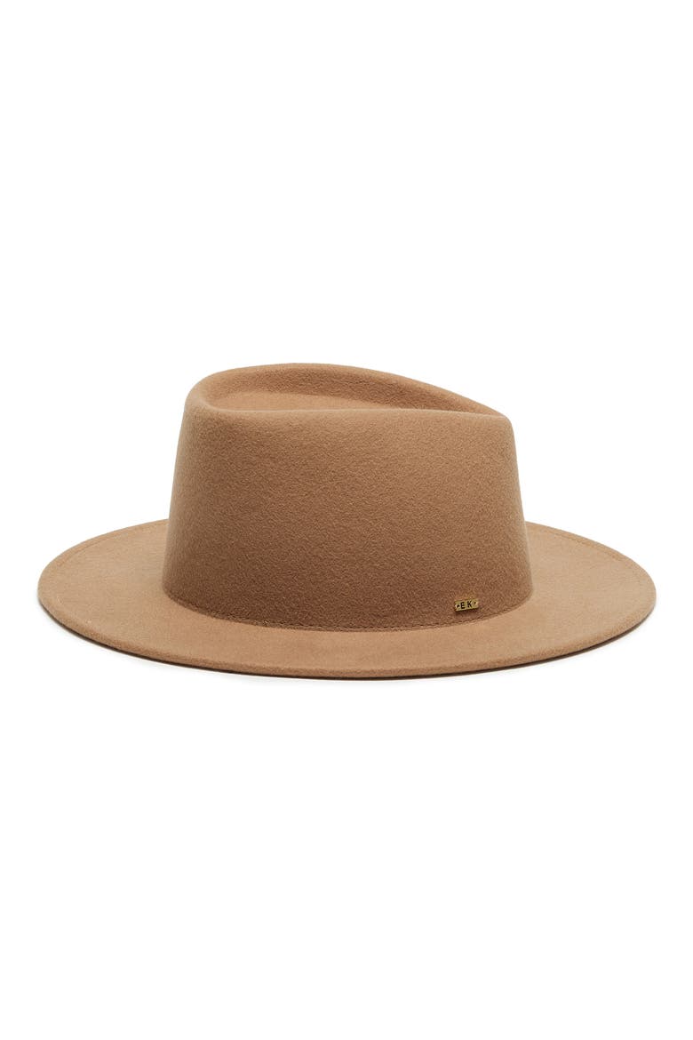 Blaine Wool Felt Fedora, Alternate, color, CAMEL