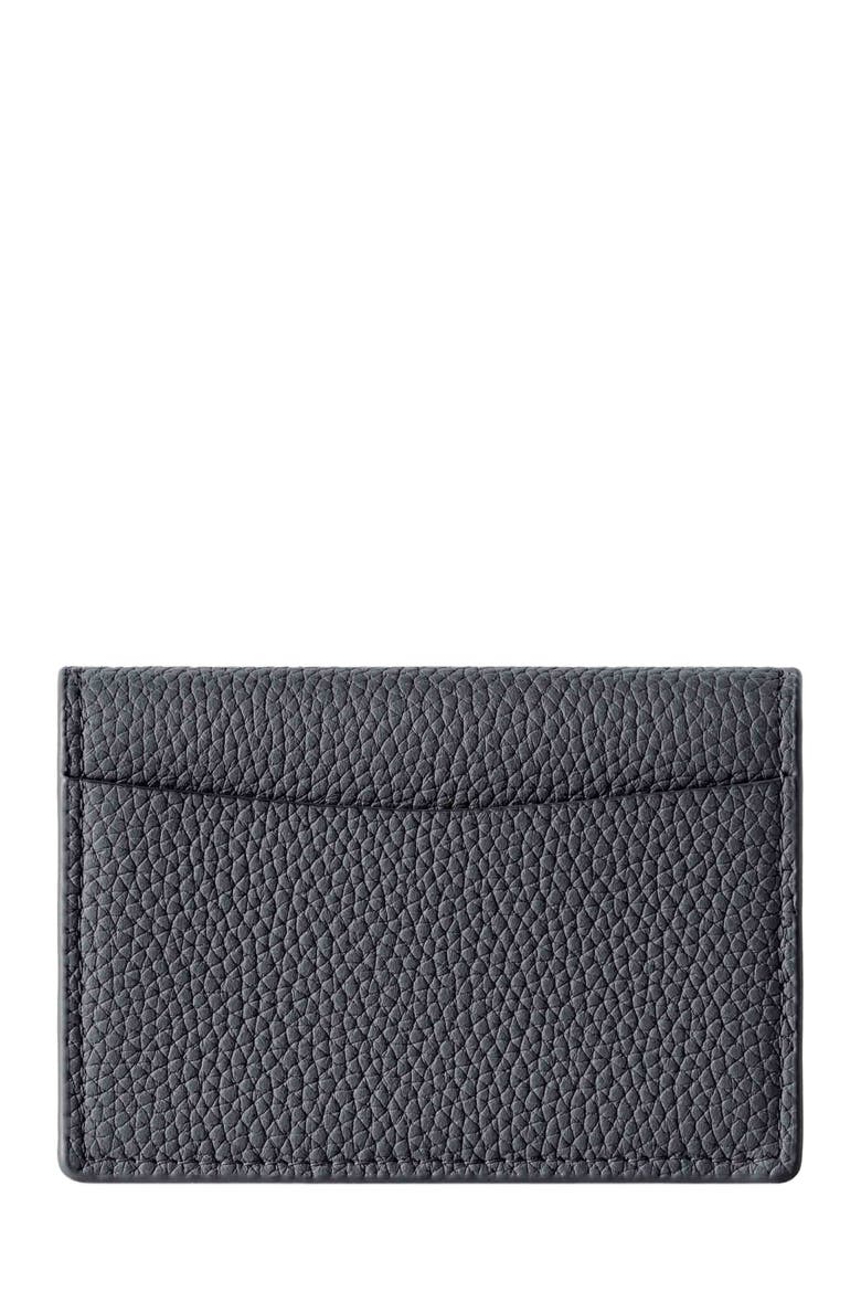 Leather Card Case, Alternate, color, Graphite Grey
