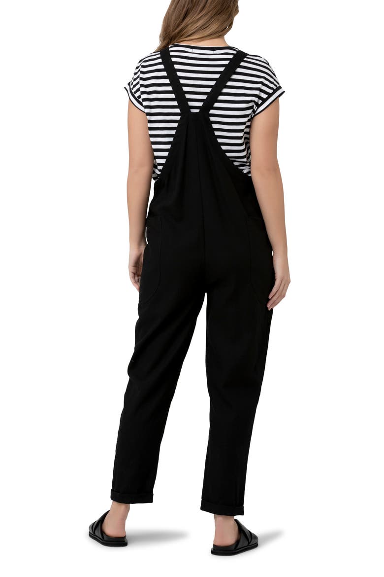 Poppy Maternity Jumpsuit, Alternate, color, BLACK