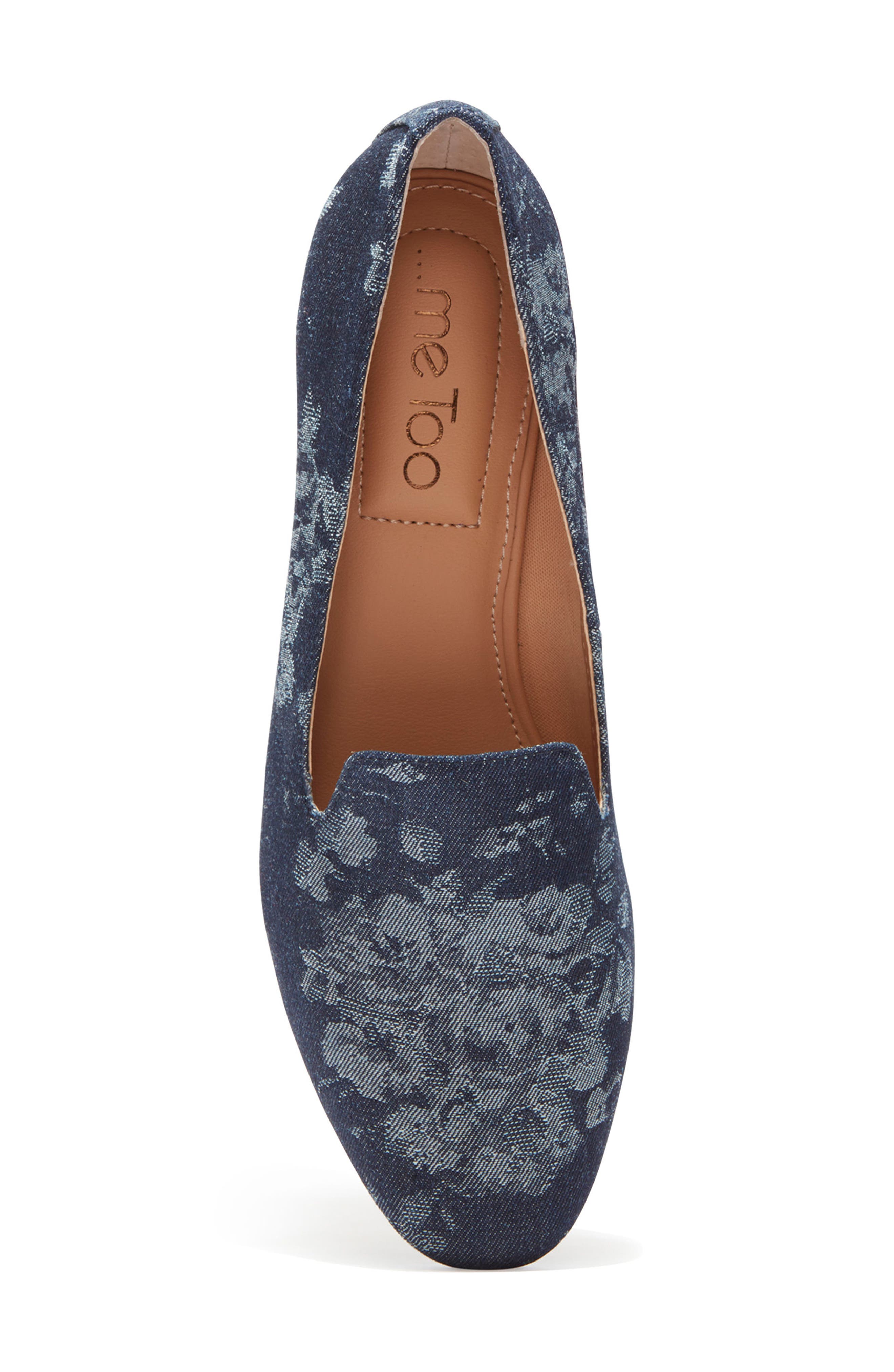 Gwen Block Heel Pump, Alternate, color, NAVY FLORAL DENIM FABRIC