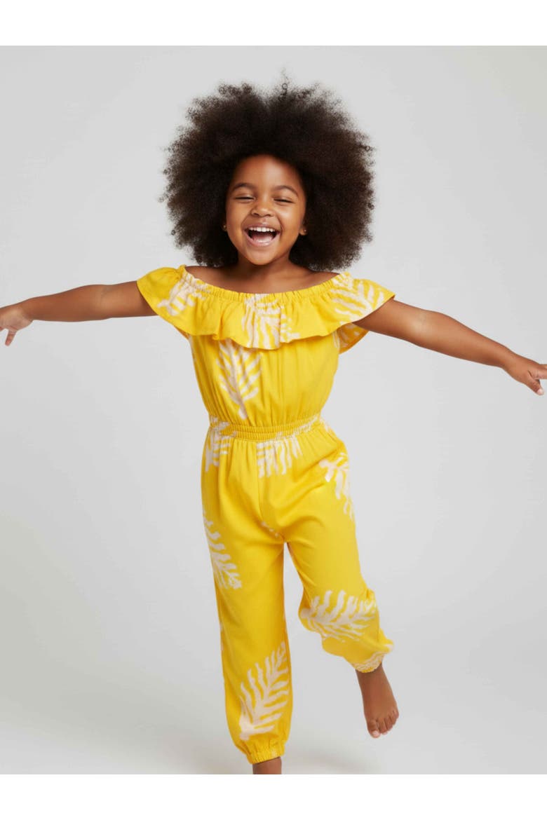 Kids Adeola Jumpsuit, Main, color, Yellow