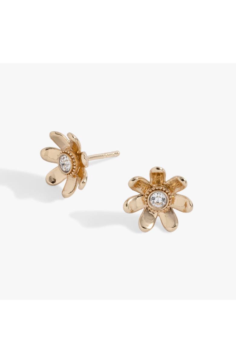 Alex and Ani Puffy Flower Stud Earrings, Main, color, 