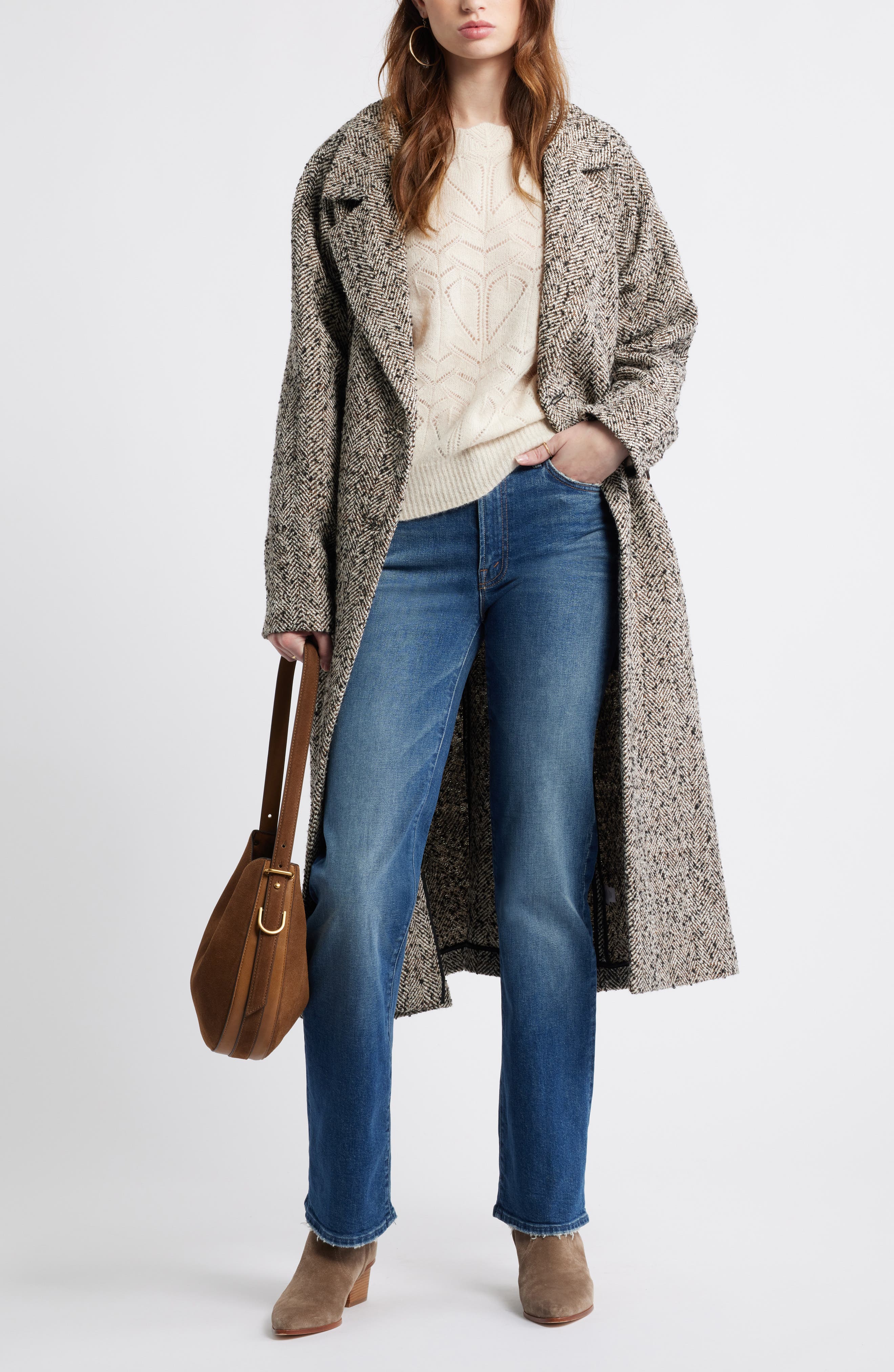 Pointelle Scallop Neck Sweater - image 4
