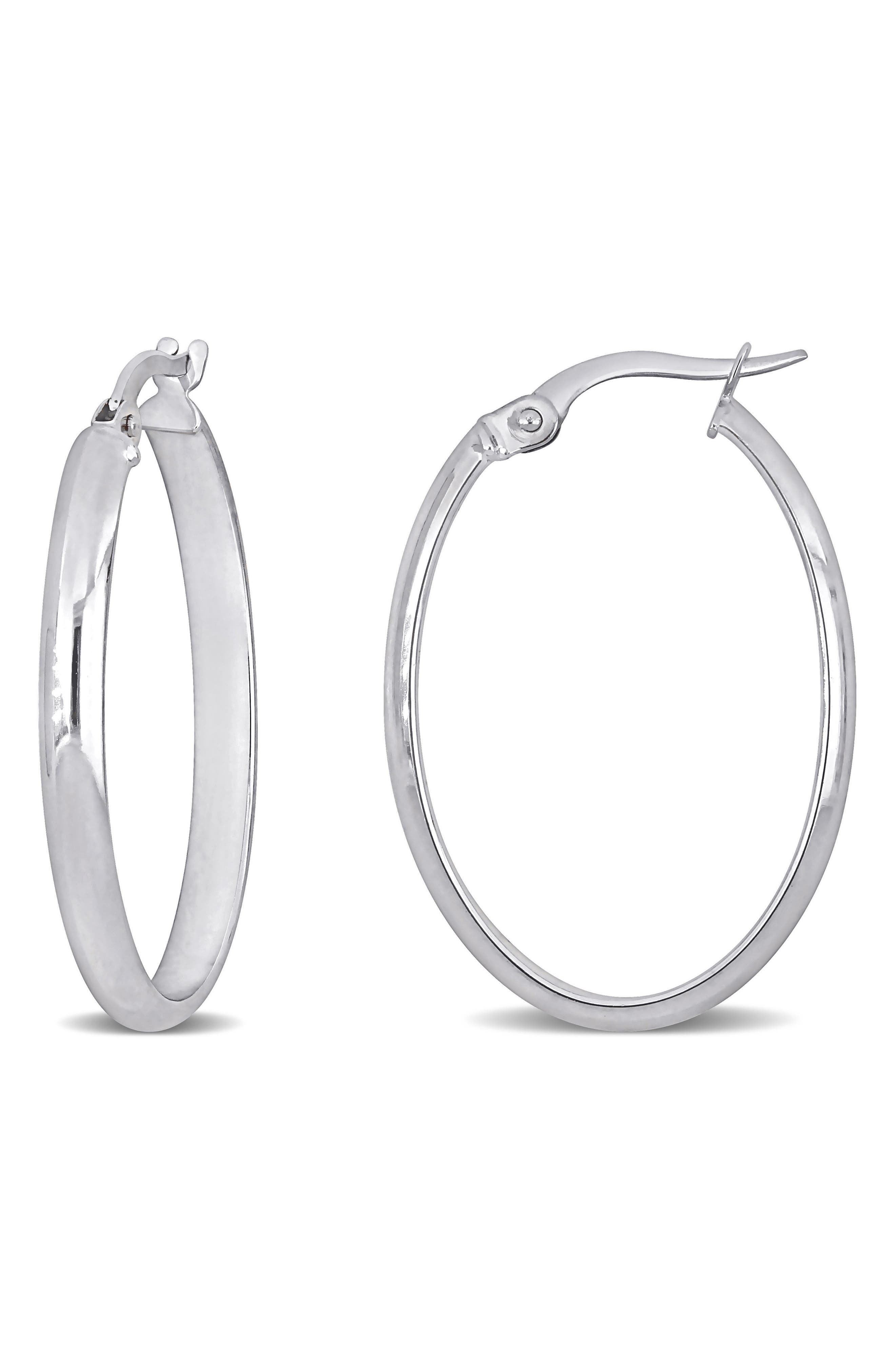 DELMAR Oval Hoop Earrings