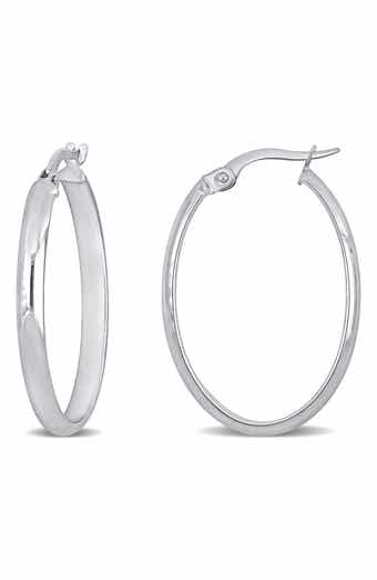 Oval Hoop Earrings