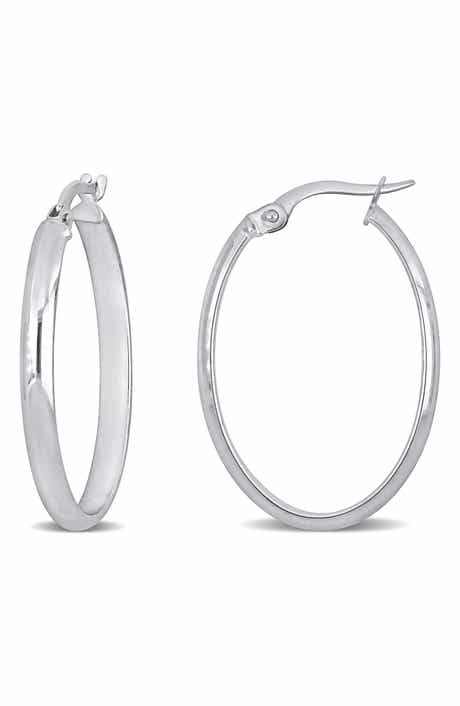 DELMAR Oval Hoop Earrings