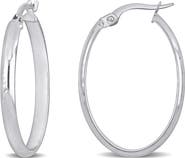 DELMAR Oval Hoop Earrings